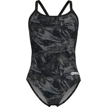 Dámské plavky Dámské plavky Arena TEAM CRACKLE 40 Černá, Tmavě šedá