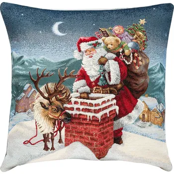 Polštář NábytekProNás Dekorační polštář - Santa Claus a sob