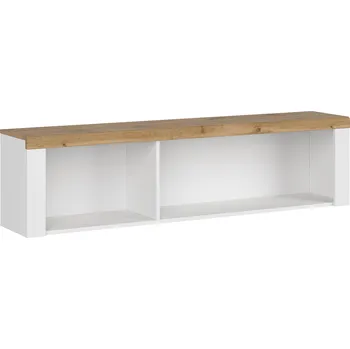 Obývací stěna Tempo Kondela Vilgi 160 (bílá + dub wotan)