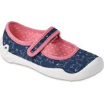 114X533 - dívčí balerínky Befado modré, kočky 114X533_26