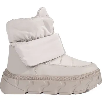 Dívčí sněhule Šedé zateplené dámské sněhule na hrubé podrážce JJ72GR Velikost: 38