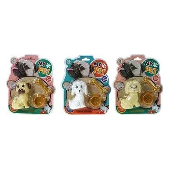 plyšák Piesek z miską MIX