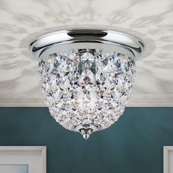 Orion DLU 1840/26-Křišťálové str. svítidlo PLAFOND 1xE27/40W/230V pr.26 cm chrom
