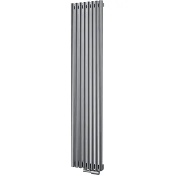 Radiátor Těleso topné designové Isan Corint Inox 1800 x 370 mm, 861 W, středové připojení, nerez