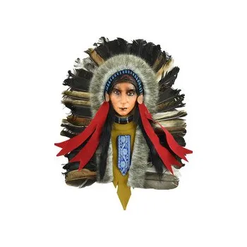 Závěsná dekorace Indiánská náčelnice 25 cm - var. U