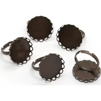 PourArt Lůžko na pryskyřici LPP160-P Prsten nastavitelný 16mm Patina 5ks