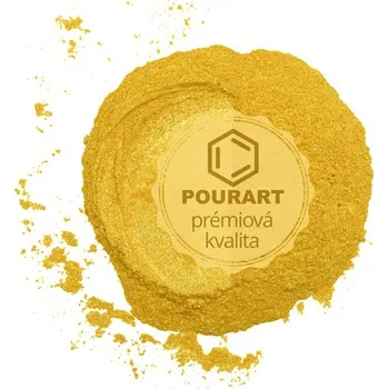 PourArt Metalický prášek DK4249 Pearl Butter Yellow 10g