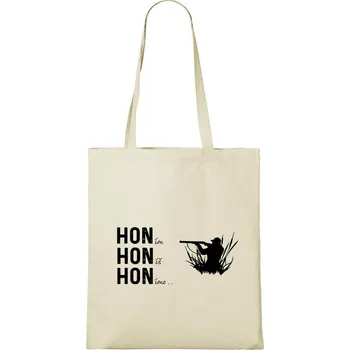 Nákupní taška DOBRÝ TRIKO Bavlněná taška s potiskem Hon Barva: Natural