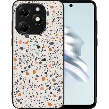 Pouzdro na tablet VSECHNONAMOBIL 92700 MY ART Ochranný kryt pro Tecno Spark 20 BEIGE TERRAZZO (162)