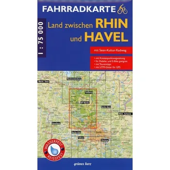 Fahrradkarte Land zwischen Rhin und Havel 1:75.000