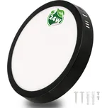 BERGE Přisazený kulatý černý LED panel 24W EMC - neutrální bílá