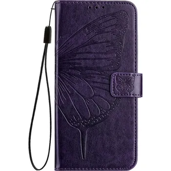 Příslušenství pro tablet VSECHNONAMOBIL 91523 ART BUTTERFLY Peněženkový obal pro TCL 501 fialový