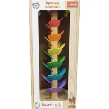 Dřevěná hračka Zabawka drewniana - Tęczowy kulodrom TREFL