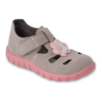 Dívčí bačkory 535P004 20 - dívčí sandálky Befado FLEXI, kytička 535P004_24