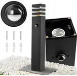 BERGE Zahradní lampa Malibu - ME0021 - E27 - 60 cm - černá - pohybové čidlo