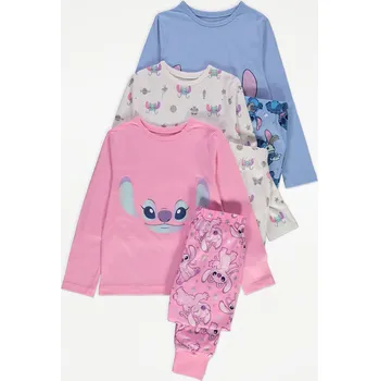 Dívčí pyžamo GEORGE DÍVČÍ PYŽAMO "STITCH YAY" multicolour 7-8 let (128)