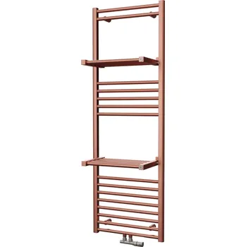 Radiátor Těleso trubkové s poličkou Isan Rytmo 775 x 600 mm, 345 W, klasické připojení, sněhově bílá RAL 9016