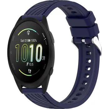Ostatní příslušenství k chytrým hodinkám VSECHNONAMOBIL 91298 PRINTY Silikonový řemínek pro Garmin Forerunner 165 tmavě modrý