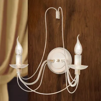 Nástěnné svítidlo Orion WA 2-809/2 - Nástěnná lampa VELA 2xE14/40W/230V bílá/zlatá/patina