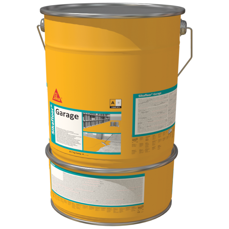 foto Barva na beton Sika Sikafloor Garage 6 kg RAL 7032 šedá