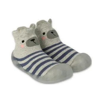 Chlapecká obuv 002P021 18 - Befado botičky pro miminka šedo-modré 002P021_20