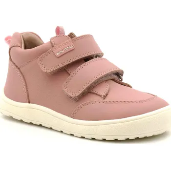 Dívčí tenisky Protetika dětské barefoot kotníkové kožené celoroční boty Keisy Růžové Velikost: 22
