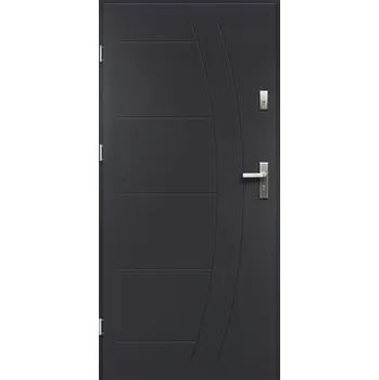Vchodové dveře Vchodové dveře ocelové Stepano P55 antracit 80L otevírání ven