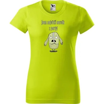 Dámské oblečení DOBRÝ TRIKO Dámské tričko Největší nervák Barva: Limetková, Velikost: XL