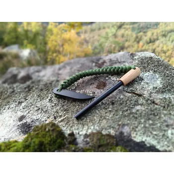 Podpalovač PK Křesadlo M s rukojetí JASAN 35 mm, paracordem a škrtadlem knife