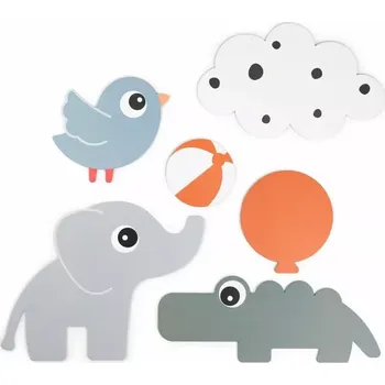 Dětská postýlka DONE BY DEER nástěnné dekorace Deer friends 6 ks