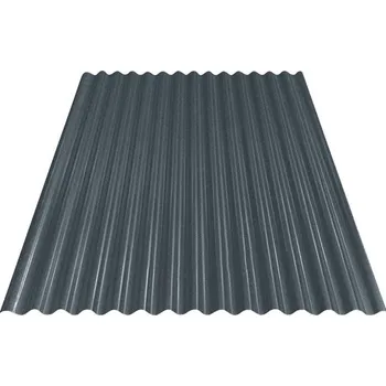 Plech Vlnitý plech PRECIT S18 sinus 76/18 2000 x 1108 mm šedá matná