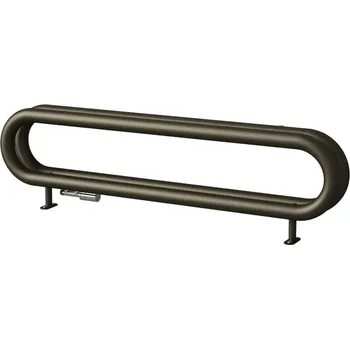 Radiátor Těleso topné designové Isan Coron Double Horizontal 1500 x 330 mm, 671 W, středové připojení, sněhově bílá RAL 9016