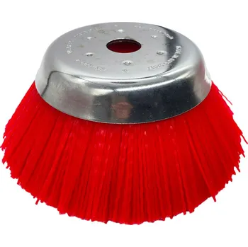 Plastový kartáč na plevel pro křovinořez o vnějším průměru 200 mm a otvorem 20 mm