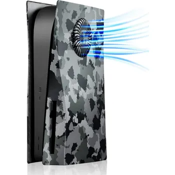 Obal na herní konzoli Výměnný kryt na PlayStation 5 diskovou verzi Camouflage s otvorem na větrák