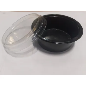 Jednorázové nádobí Gastro obaly Recykl. kelímek vč. víčka 80ml, černý + transparent víko PET (min. počet 1000ks)