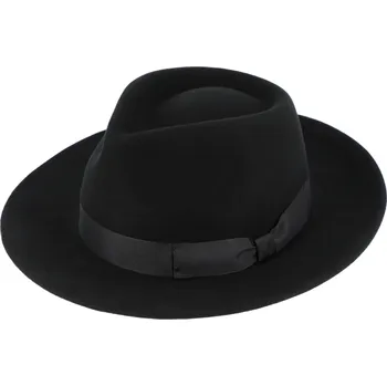 Klobouk Fiebig - Headwear since 1903 Kašmírový černý luxusní klobouk Fiebig - limitovaná kolekce Fiebig Velikost: 61 cm (XL)