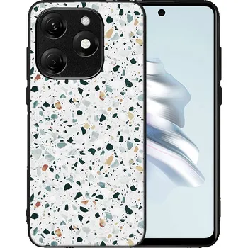 Pouzdro na tablet VSECHNONAMOBIL 92701 MY ART Ochranný kryt pro Tecno Spark 20 GREY TERRAZZO (163)