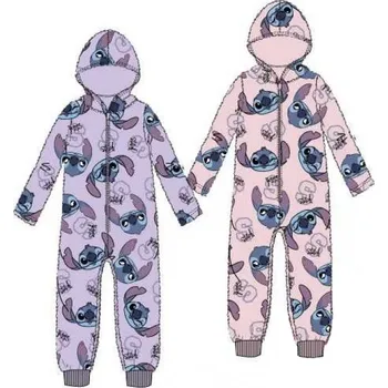 Dívčí pyžamo SETINO DÍVČÍ OVERAL FLEECOVÝ "STITCH CUTIE" Barva: růžová, Velikost: 110/116