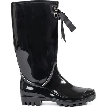 Dámské holínky Černé lakované vysoké dámské holínky GD-14-009B Velikost: 38