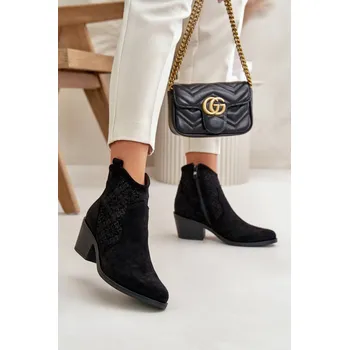 Dámská zimní obuv Elegantní semišové dámské boty na podpatku Step in Style, 37 i240_199416_2:37