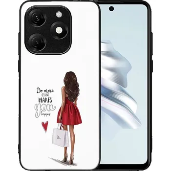 Pouzdro na tablet VSECHNONAMOBIL 92871 MY ART Ochranný kryt pro Tecno Spark 20C / Tecno Spark Go 2024 RED DRESS (137)