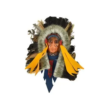 Závěsná dekorace Indiánský náčelník 20 cm - var. C