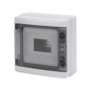 Rozvaděč GEWISS GW40102 Rozvodnice 40 CD na omítku, 8M, IP65, šedá, s dvířky