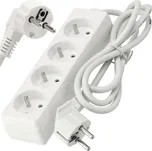 BERGE Prodlužovací kabel 1,5m - 4 zásuvky - bílý 185971821