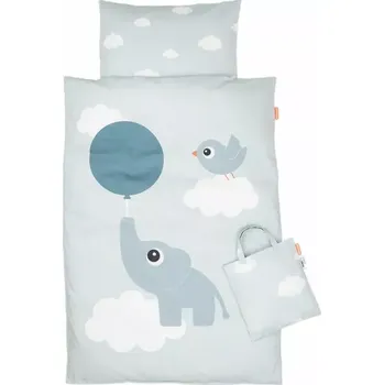Povlečení DONE BY DEER povlečení Elphee baby modrá