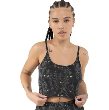 Dámské pyžamo tílko dámské (pyžamo) KILLSTAR - Familiar Woods - Black - L