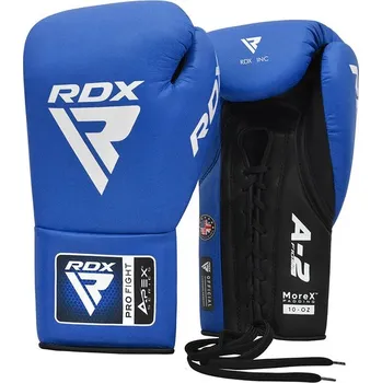 Boxerské rukavice Profesionální šněrovací rukavice RDX APEX A2 Competition - modré - BGMPFA2U Velikosti: 10 oz