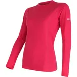Sensor Merino Active dámské tričko s dlouhým rukávem, Magenta XL
