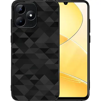 Pouzdro na tablet VSECHNONAMOBIL 90641 MY ART Ochranný kryt pro Realme C51 BLACK TRIANGLES (232)