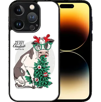 Vánoční dekorace VSECHNONAMOBIL 91602 MY ART Kryt s vánočním designem Apple iPhone 15 Pro MERRY CHRISTMAS (074)